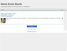 Tablet Screenshot of glennennisstunts.com
